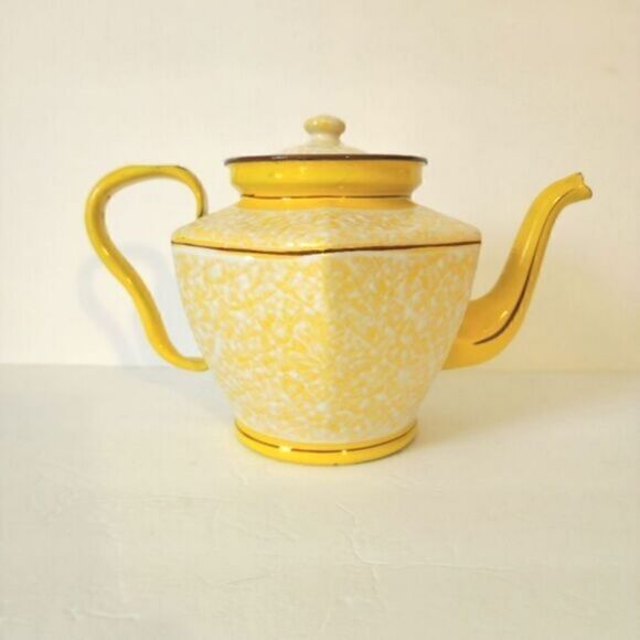 Vintage Elite czechoslovakia enamel teapot - Picture 1 of 7